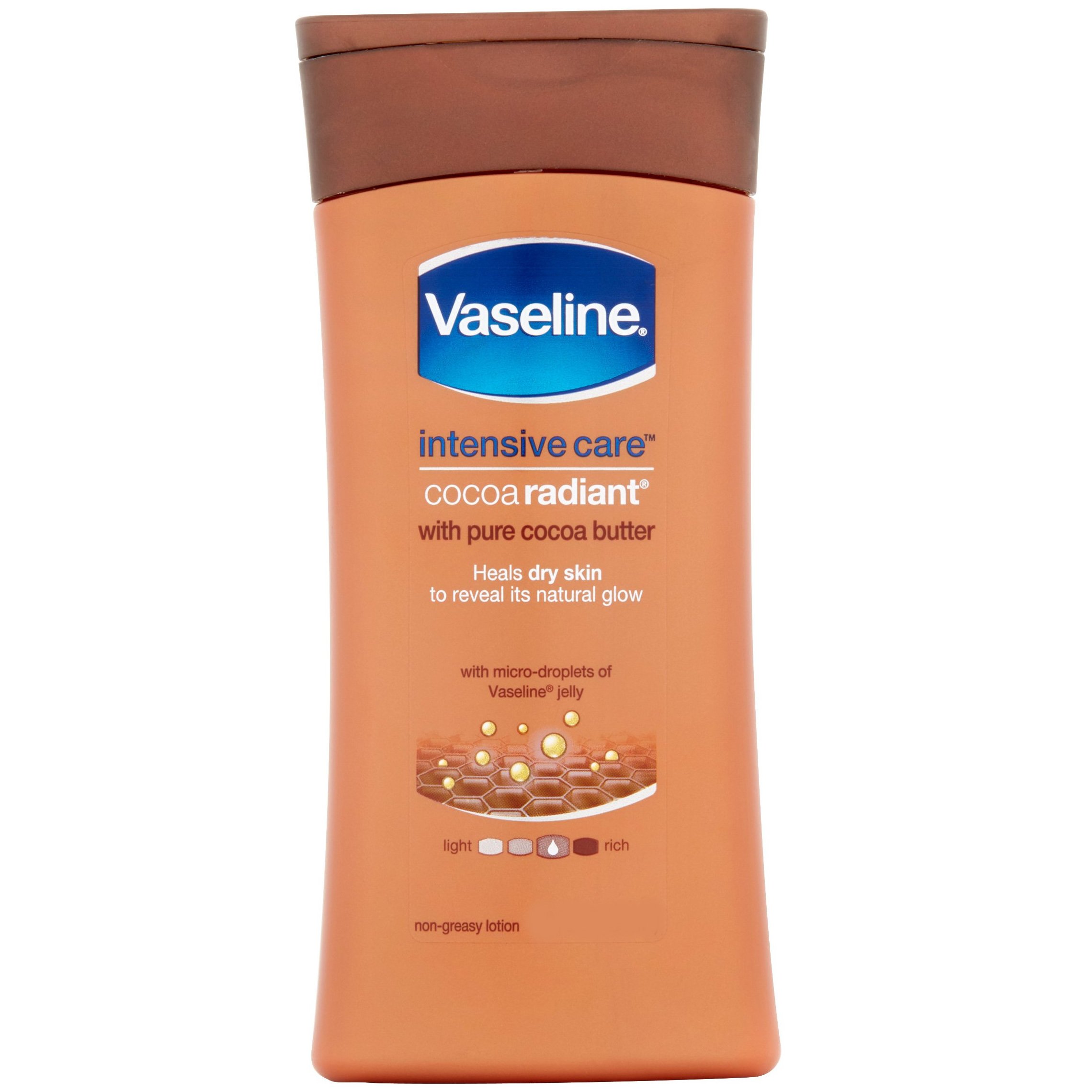 Vaseline Intensive Care Cocoa Radiant Lotion Θρεπτική Λοσιόν Σώματος με Βούτυρο Κακάο 200ml