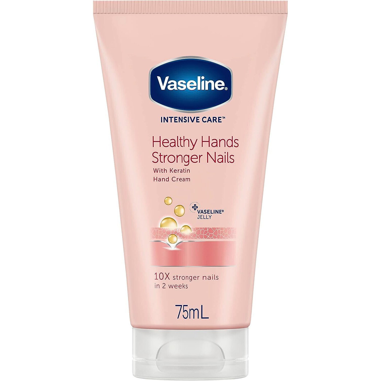 Vaseline Vaseline Intensive Care Healthy Hands Stronger Nails Cream Θρεπτική & Επανορθωτική Κρέμα Χεριών - Νυχιών 75ml