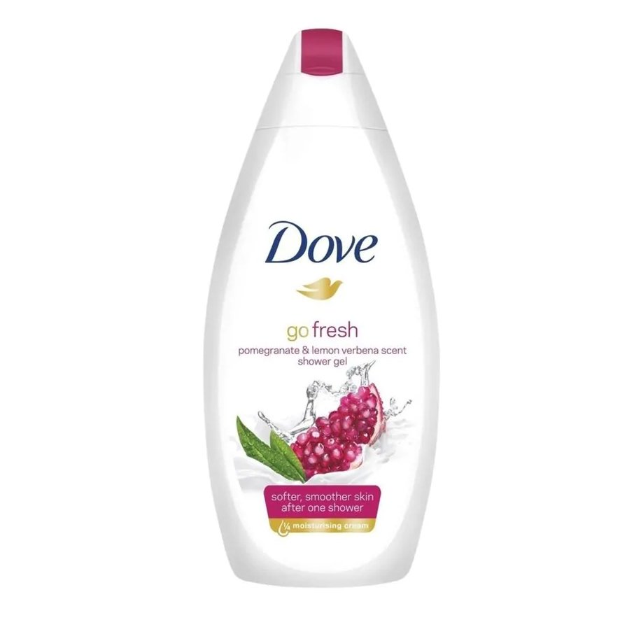 Dove Go Fresh Pomegranate & Lemon Verbena Scent Body Wash Αφρόλουτρο με Ρόδι για πιο Απαλή Επιδερμίδα από το Πρώτο Ντους 500ml