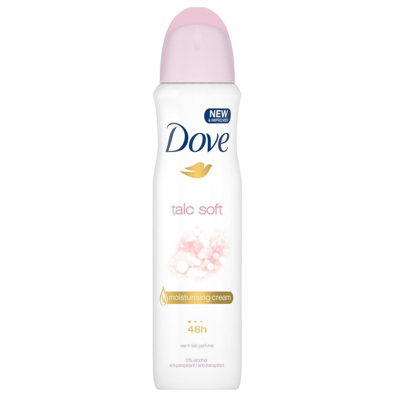 Dove Deo Spray Talc Soft 48h Αποσμητικό 48ωρης Αντιιδρωτικής Προστασίας με Ευχάριστο Άρωμα Πούδρας 150ml