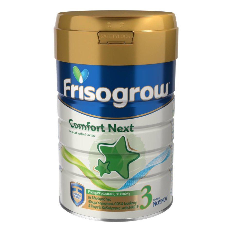 Nounou Nounou Frisogrow Comfort Next 3 Ρόφημα Γάλακτος σε Σκόνη με Εδώδιμες Ίνες, για Μικρά Παιδιά 1 έως 3 Ετών 400gr