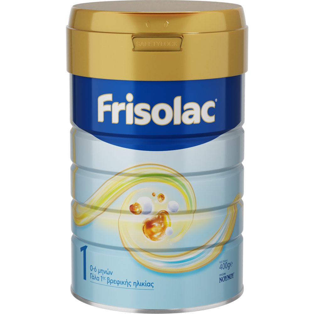 Nounou Nounou Frisolac 1 GOS & HiMO 0-6m Γάλα σε Σκόνη 1ης Βρεφικής Ηλικίας με Ολιγοσγχαρίτες από τη Γέννηση έως τον 6° Μήνα 400g