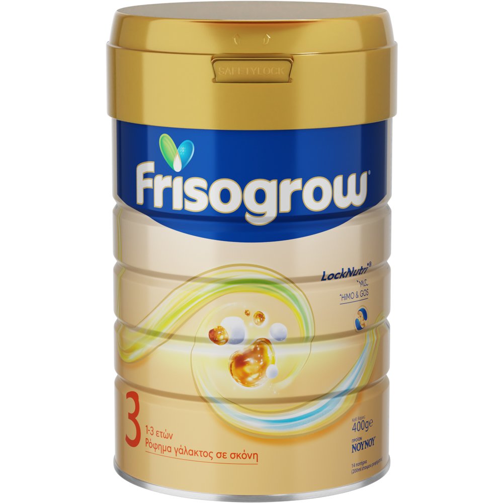 Nounou Nounou Frisogrow 3 MLC, GOS & HiMO 1-3 Years Ρόφημα Γάλακτος σε Σκόνη για Παιδιά από 1 Έως 3 Ετών με Ολιγοσακχαρίτες & Σύμπλεγμα Λιπιδίων 400g