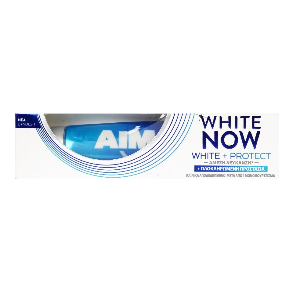 Aim White Now White & Protect Άμεση Λεύκανση και Ολοκληρωμένη Προστασία 75ml