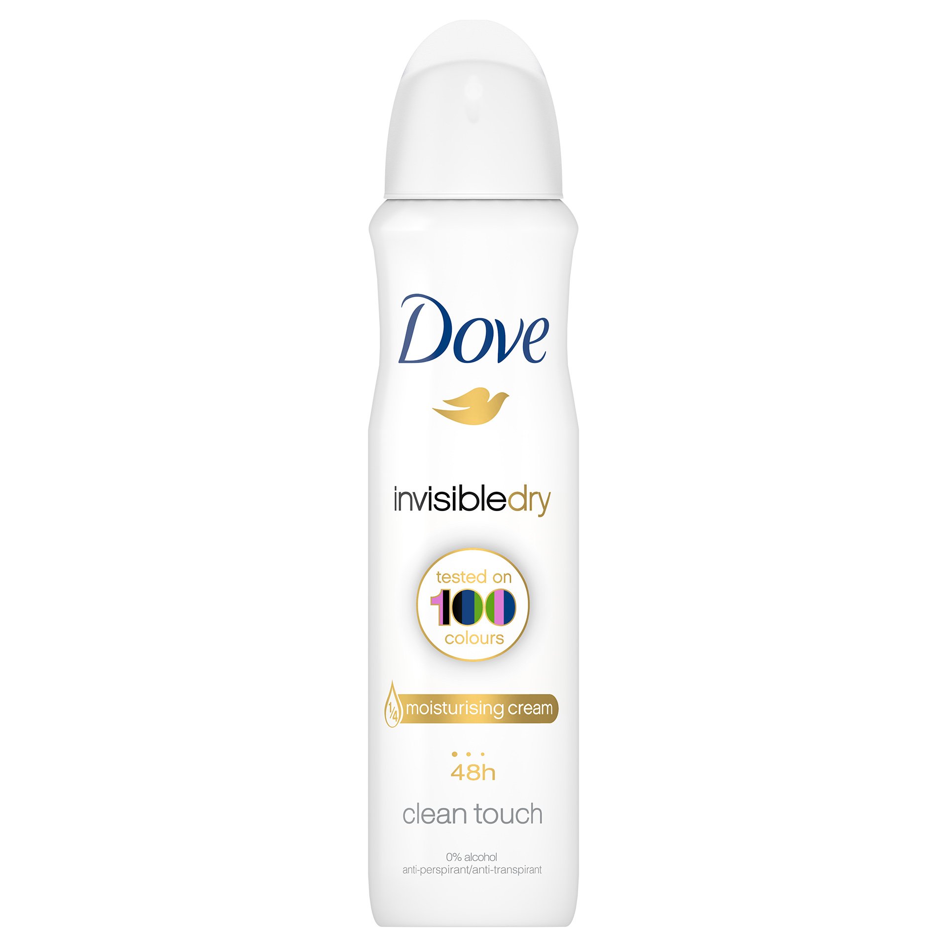 Dove Deo Spray Invisible Dry 48h Clean Touch Αποσμητικό 48ωρης Αντιιδρωτικής Προστασίας Χωρίς Λευκά Σημάδια στα Ρούχα 150ml