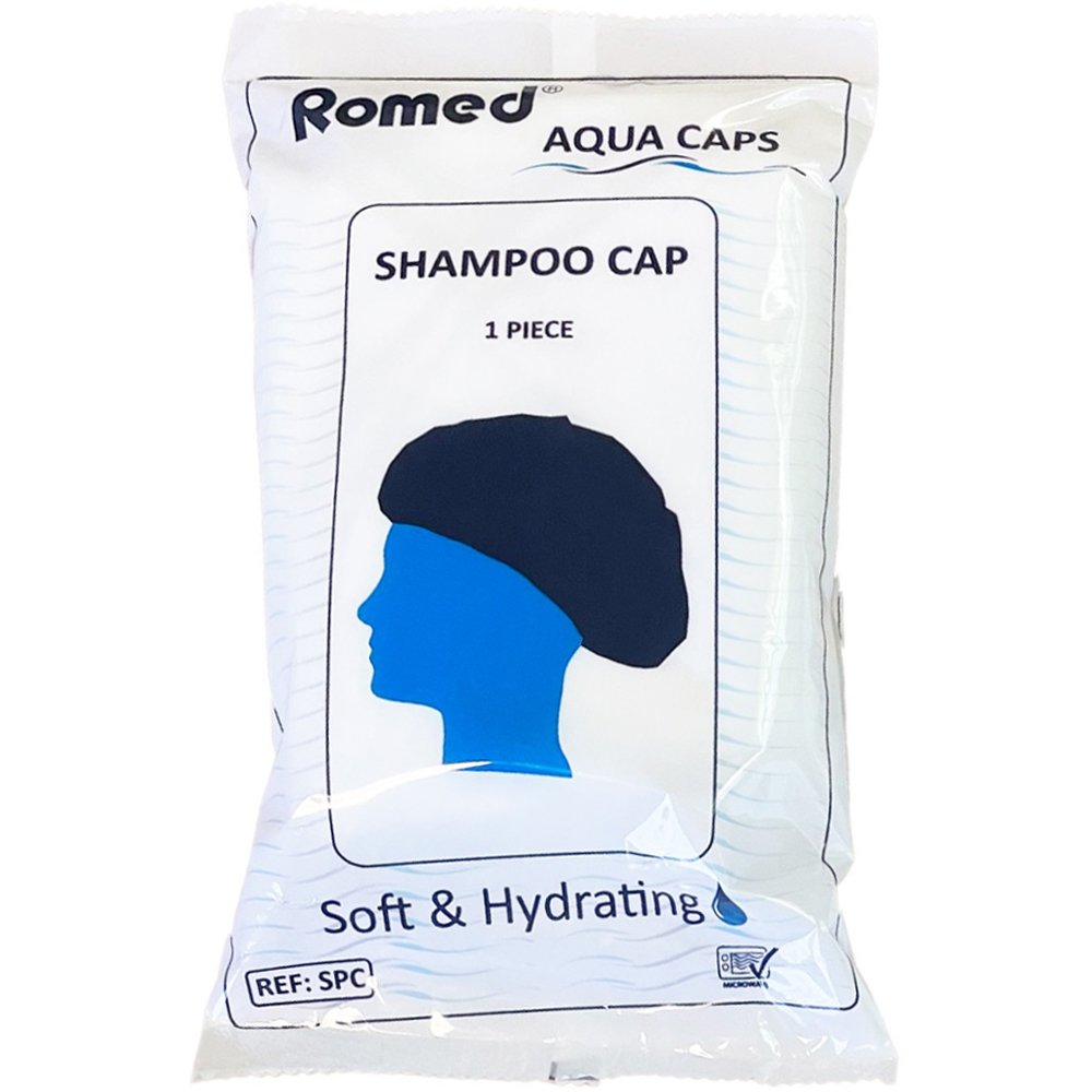 Bulk Romed Shampoo Cap Προεμποτισμένο Σκουφάκι Λουσίματος με Σαμπουάν & Μαλακτικό Χωρίς Χρήση Νερού 1 Τεμάχιο