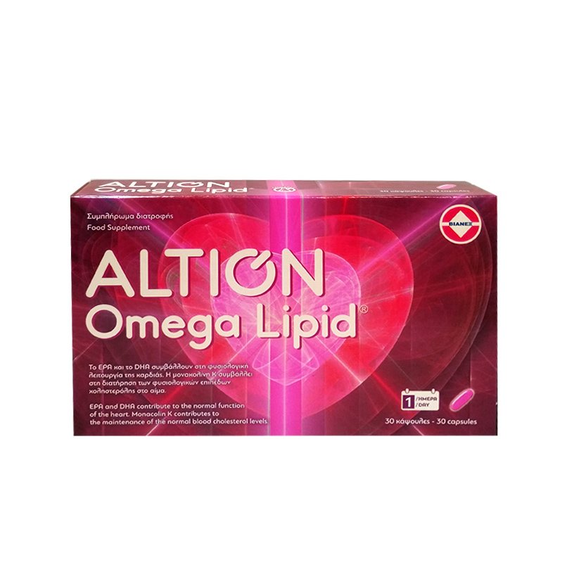 Altion Omega Lipid Συμπλήρωμα Διατροφής με Ωμέγα 3, 30 κάψουλες