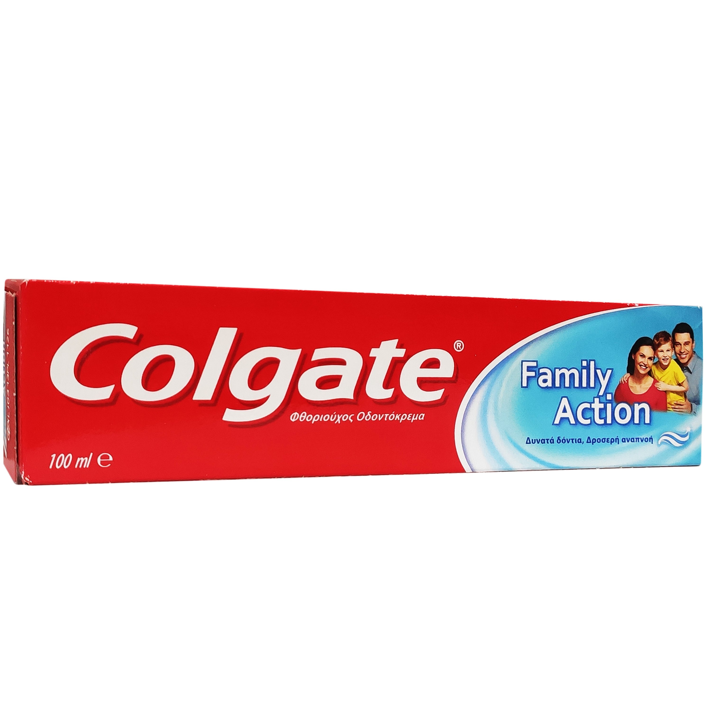 Colgate Family Action Φθοριούχος Οδοντόκρεμα για Όλη την Οικογένεια για Γερά Δόντια & Δροσερή Αναπνοή 100ml