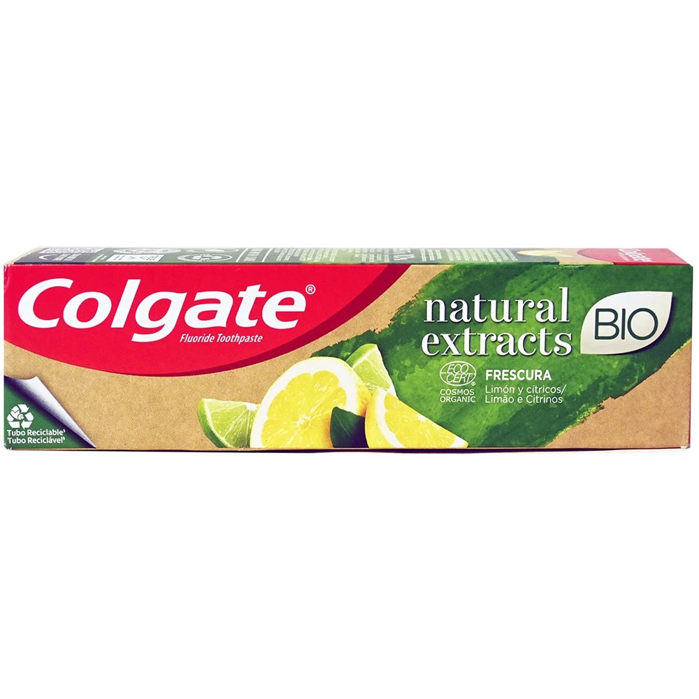 Colgate Natural Extracts Bio Lemon & Citrus Toothpaste Οδοντόκρεμα με Εκχύλισμα Λεμονιού & Εσπεριδοειδών Βιολογικής Προέλευσης 75ml