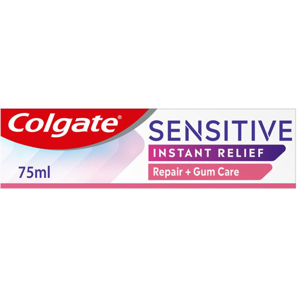 Colgate Colgate Sensitive Instant Relief Repair + Gum Care Toothpaste Ανακούφηση & Ενδυνάμωση των Ούλων Καθώς &  Προλαμβάνει την Υποχώρηση των Ούλων 75ml
