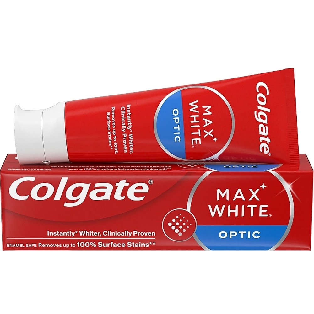 Colgate Max White Optic Οδοντόκρεμα για Λευκότερα Δόντια στη Στιγμή 75ml