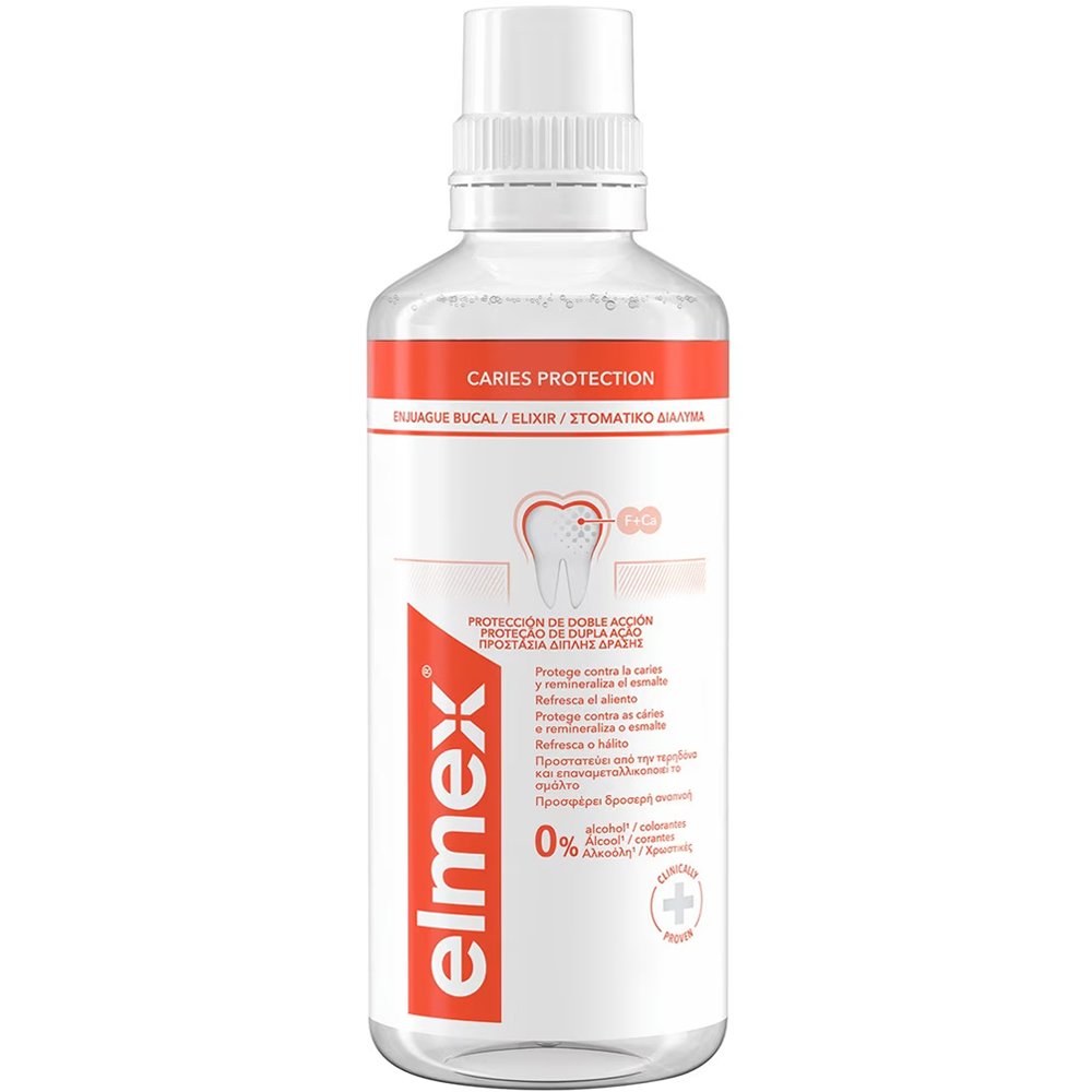 Elmex Elmex Caries Protection Mouthwash Στοματικό Διάλυμα για Ολοκληρωμένη Προστασία & Πρόληψη Κατά της Τερηδόνας για Δροσερή Αναπνοή 400ml