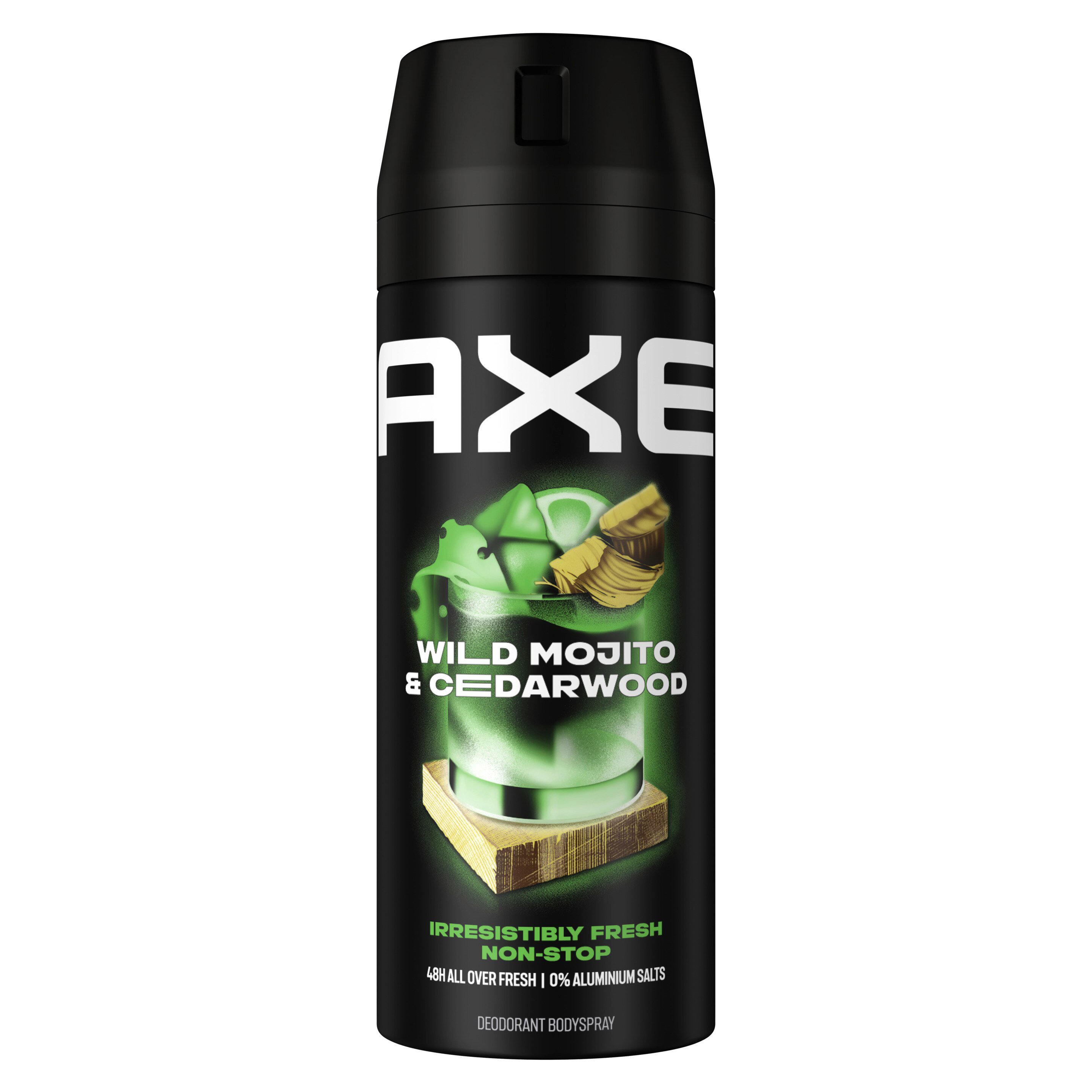 Axe Axe Wild Mojito & Cedarwood Deodorant Body Spray Αποσμητικό Σπρέι Σώματος με Φυσικά & Εξωτικά Συστατικά για Όλη τη Μέρα 150ml