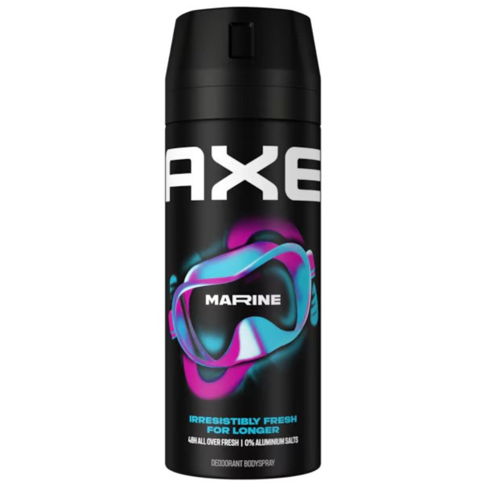 Axe Marine Deodorant Body Spray Αποσμητικό Σπρέι Σώματος με Άρωμα Φρεσκάδας για Όλη τη Μέρα 150ml