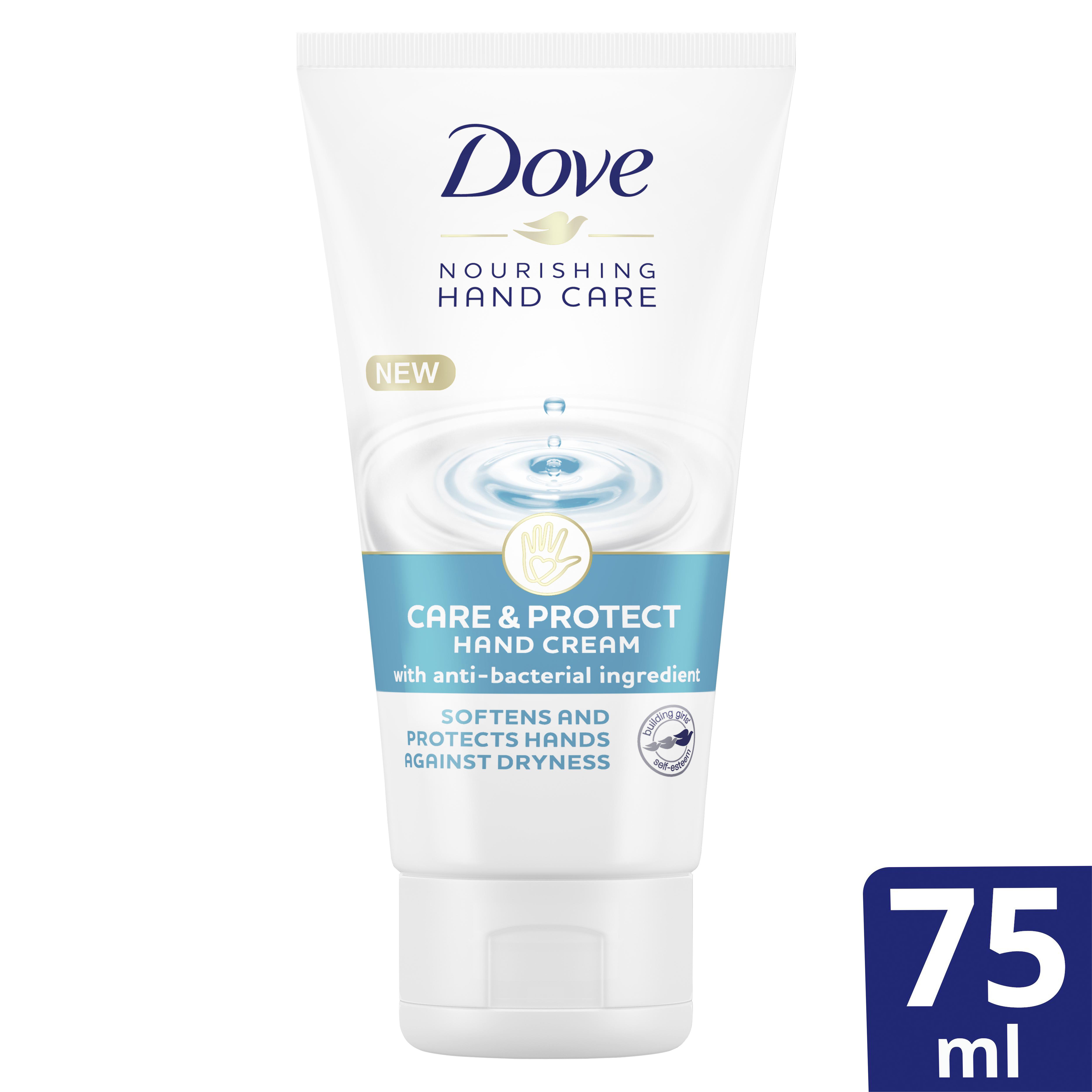 Dove Nourishing Hand Care & Protect Hand Cream Ενυδατική Κρέμα Χεριών με Αντιβακτηριδιακό Συστατικό 75ml