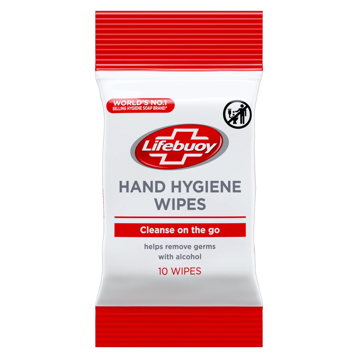 Lifebuoy Hygiene Hand Wipes with Alcohol Αντιβακτηριακά Υγρά Μαντηλάκια 10 Τεμάχια
