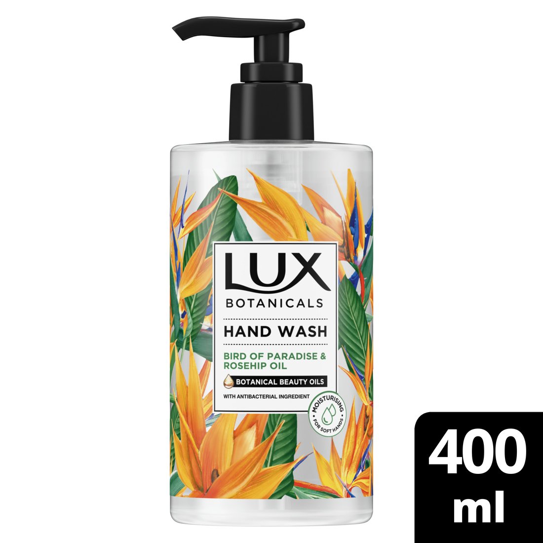 Lux Botancals Bird of Paradise & Rosehip Oil Hand Wash Κρεμοσάπουνο Χεριών με Σαγηνευτικό Άρωμα 400ml