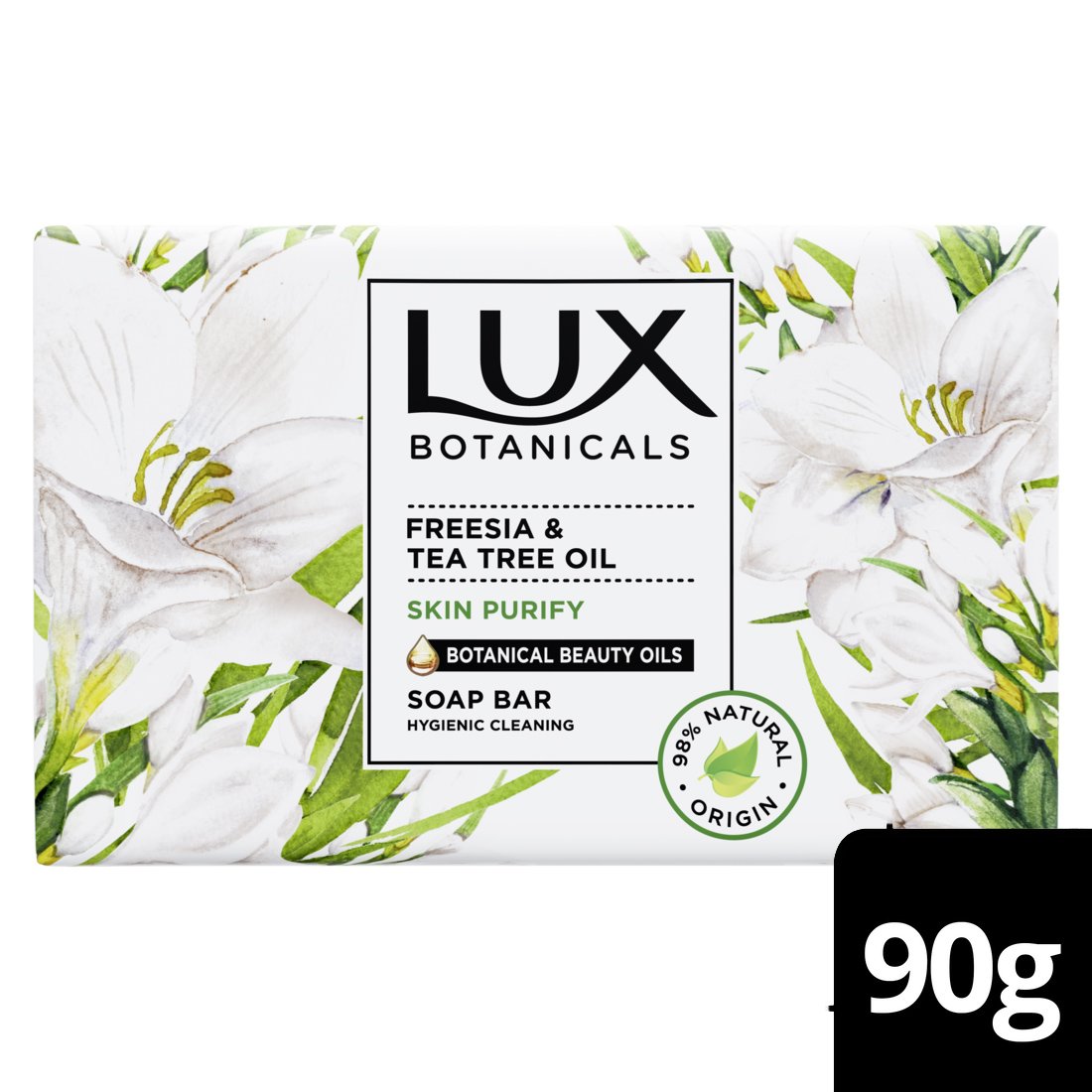 Lux Botanicals Πακέτο Προσφοράς Freesia & Tea Tree Oil Skin Purify Soap Bar Μπάρα Σαπουνιού με Φυσικά Έλαια 4x90gr 3+1 Δώρο