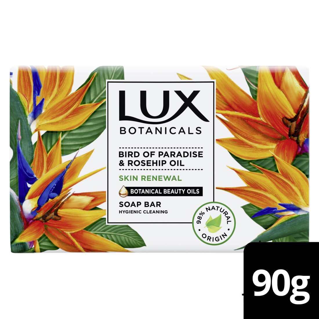 Lux Botanicals Πακέτο Προσφορας Bird of Paradise & Rosehip Oil Skin Renewal Soap Bar Σαπούνι με Φυσικά Έλαια 4 x 90gr 3+1 Δώρο