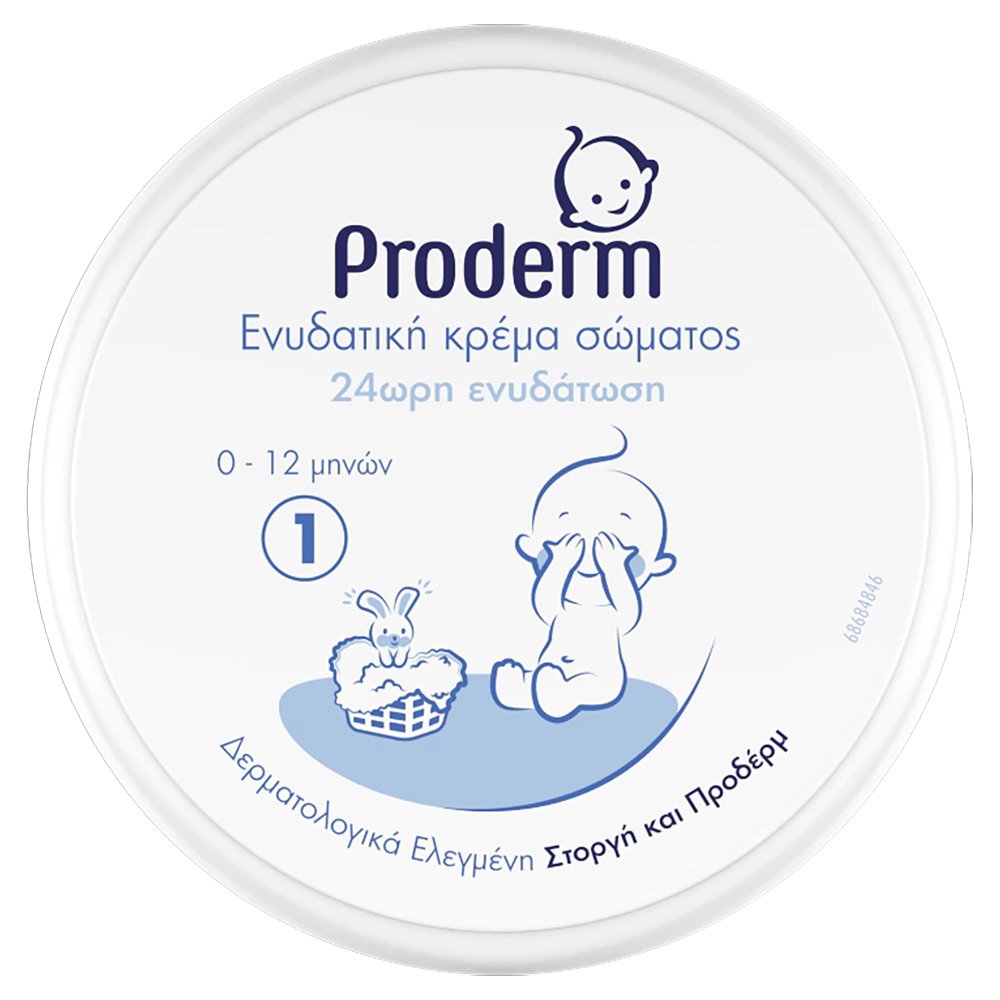 Proderm Proderm Ενυδατική Κρέμα Σώματος για Βρέφη 0-12 Μηνών 200ml