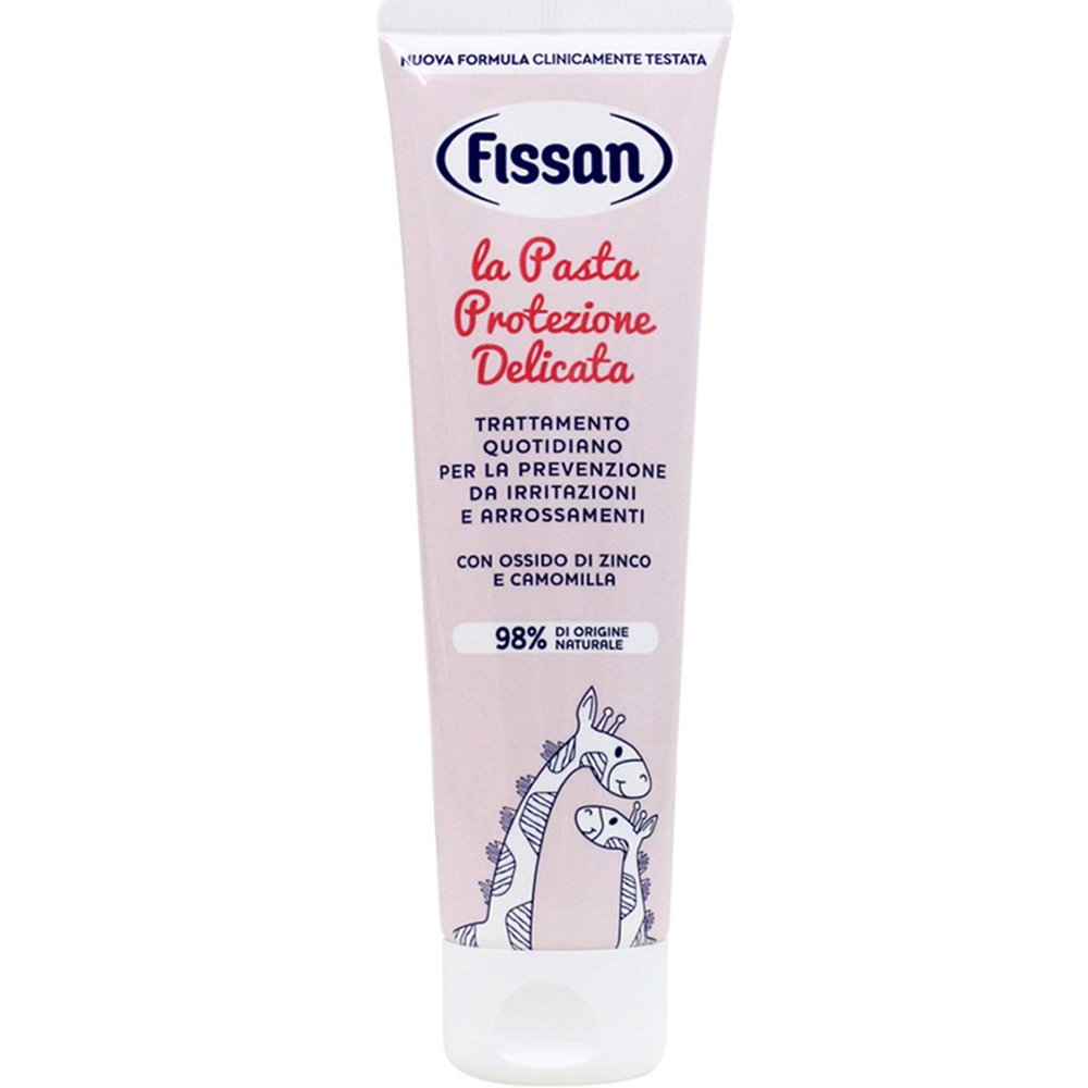 Fissan Fissan Delicate Protection Paste Βρεφική Κρέμα Αλλαγής Πάνας με Οξείδιο του Ψευδαργύρου, Χαμομήλι & Καλέντουλα Κατά των Ερεθισμών 100g