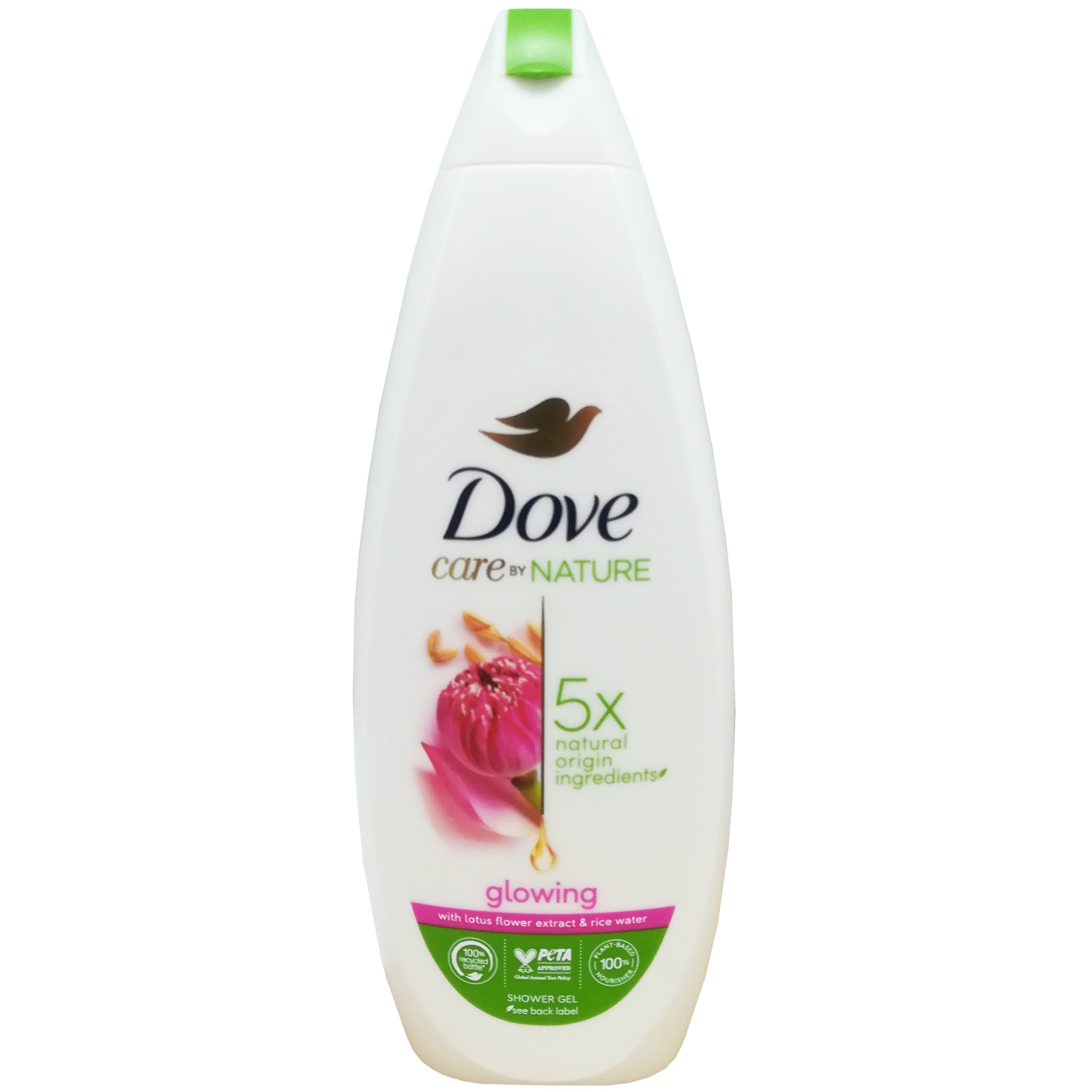 Dove Care by Nature Glowing Shower Gel Αφρόλουτρο Gel με Εκχύλισμα Λουλουδιών Λωτού 600ml