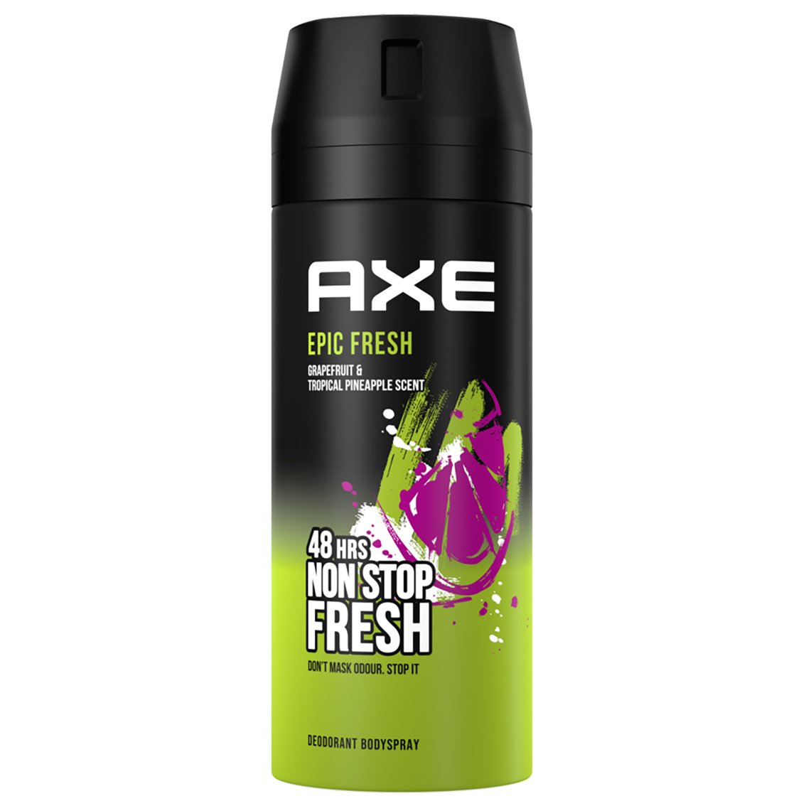 Axe Epic Fresh 48h Non Stop Protection Deodorant Spray Ανδρικό Αποσμητικό Spay 48ωρης Προστασίας με Άρωμα Grapefruit & Τροπικό Ανανά 150ml