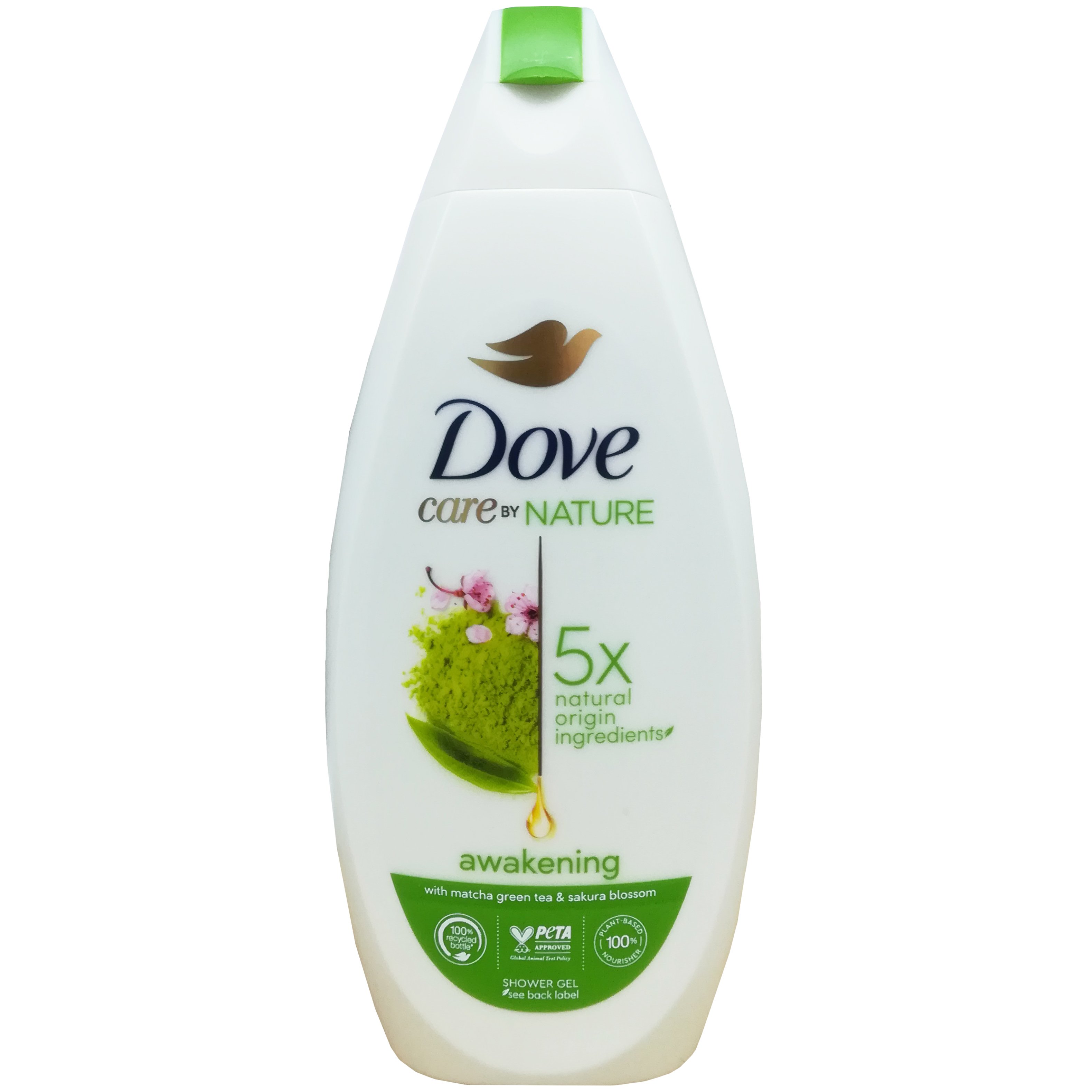 Dove Care By Nature Awakening Shower Gel Αφρόλουτρο Gel με Εκχύλισμα Πράσινου Τσάι & Άνθους Sakura 400ml