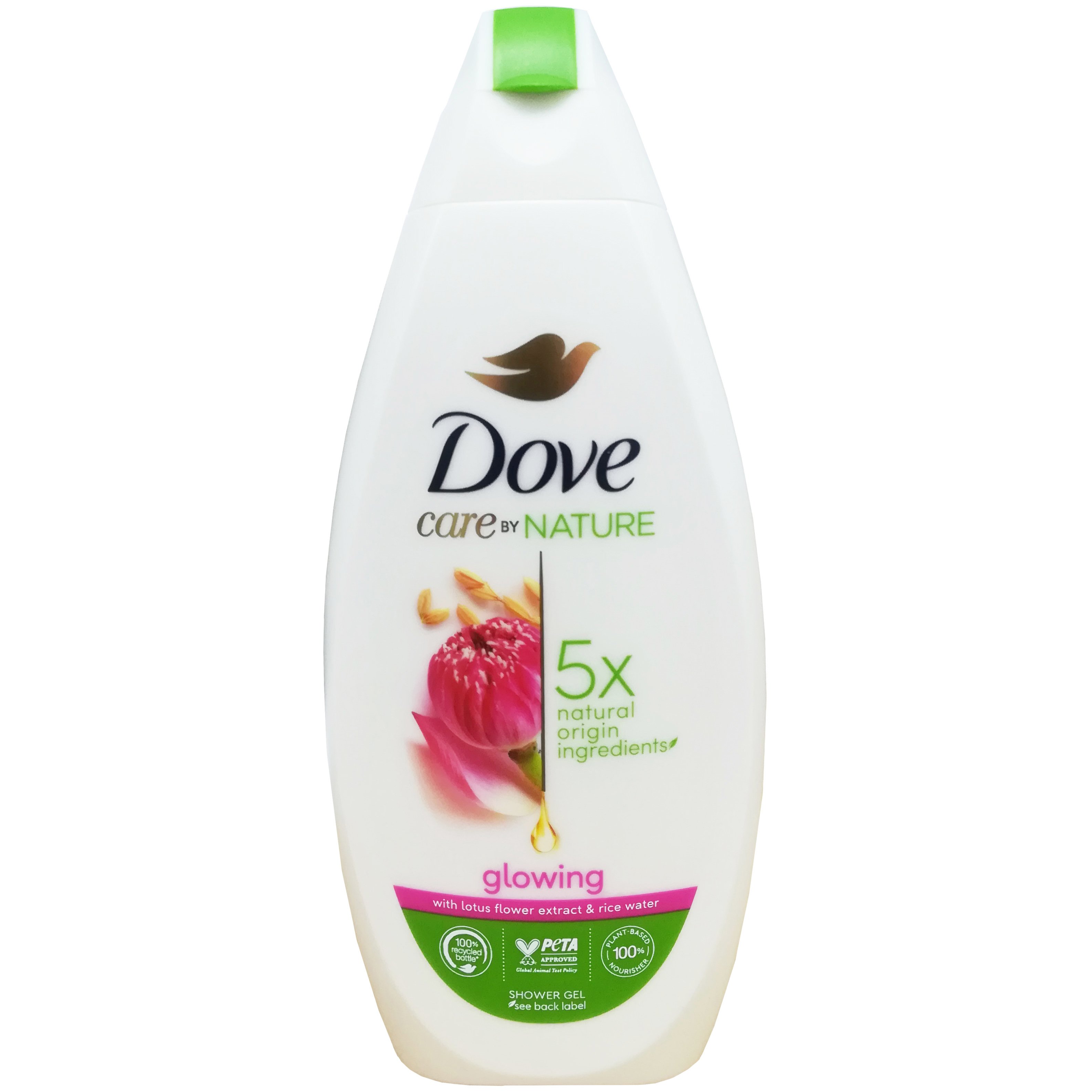 Dove Care by Nature Glowing Shower Gel Αφρόλουτρο Gel με Εκχύλισμα Λουλουδιών Λωτού 400ml