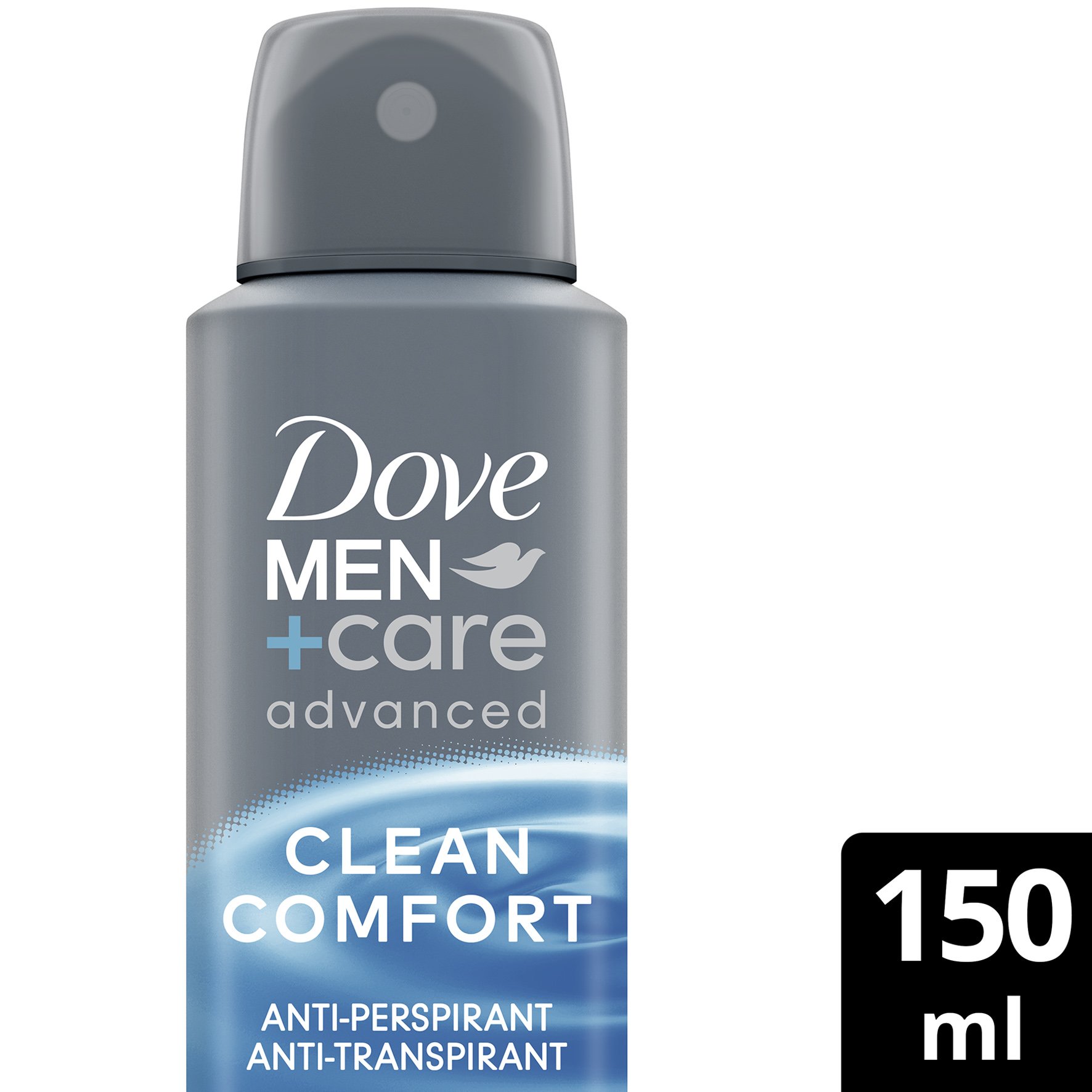 Dove Men+ Care Advanced Clean Comfort Deo Spray Προηγμένο Ανδρικό Αποσμητικό με Διακριτικό Άρωμα Μακράς Διάρκειας 150ml