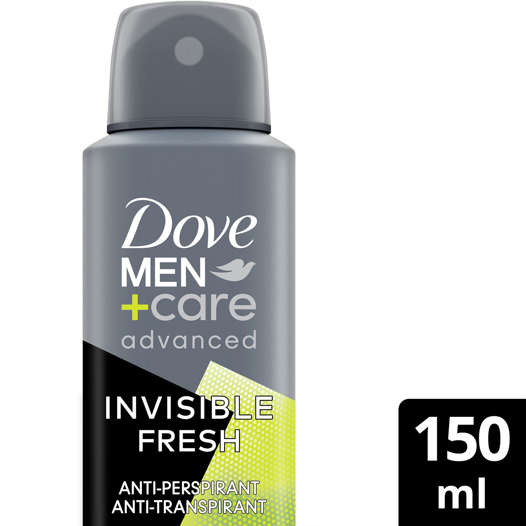 Dove Men+ Care Advanced Invisible Fresh 72h Anti-Perspirant Spray Ανδρικό Αποσμητικό Ενάντια στα Λευκά & Κίτρινα Σημάδια 150ml