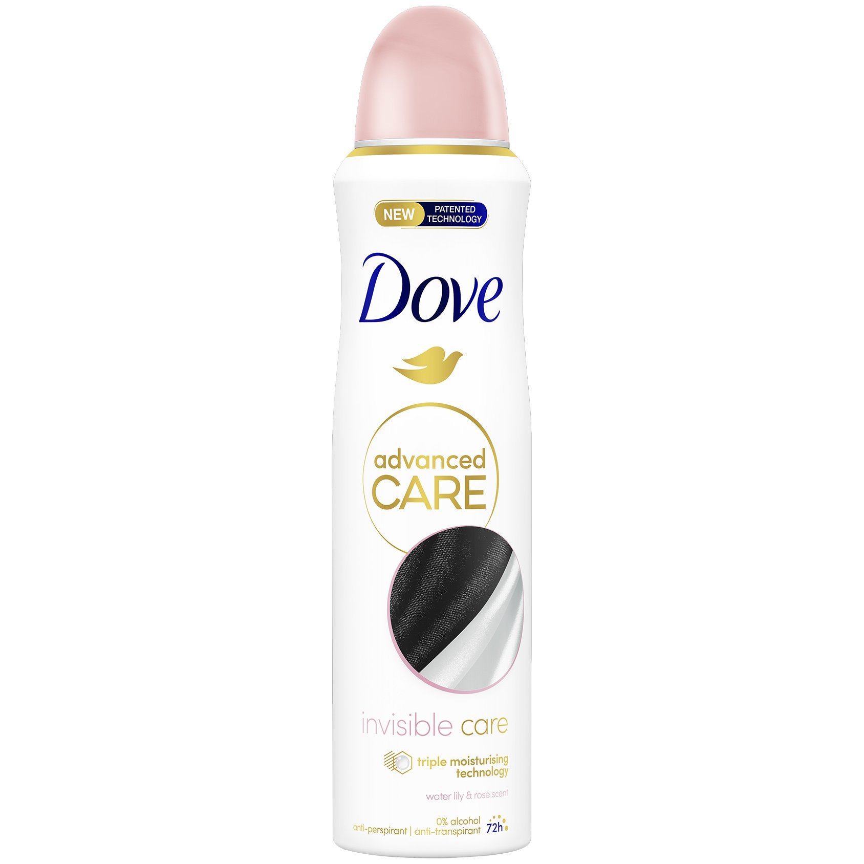 Dove Advanced Care 72h Invisible Care Αποσμητικό 72ωρης Αντιιδρωτικής Προστασίας με Διακριτικό Άρωμα Λουλουδιών 150ml