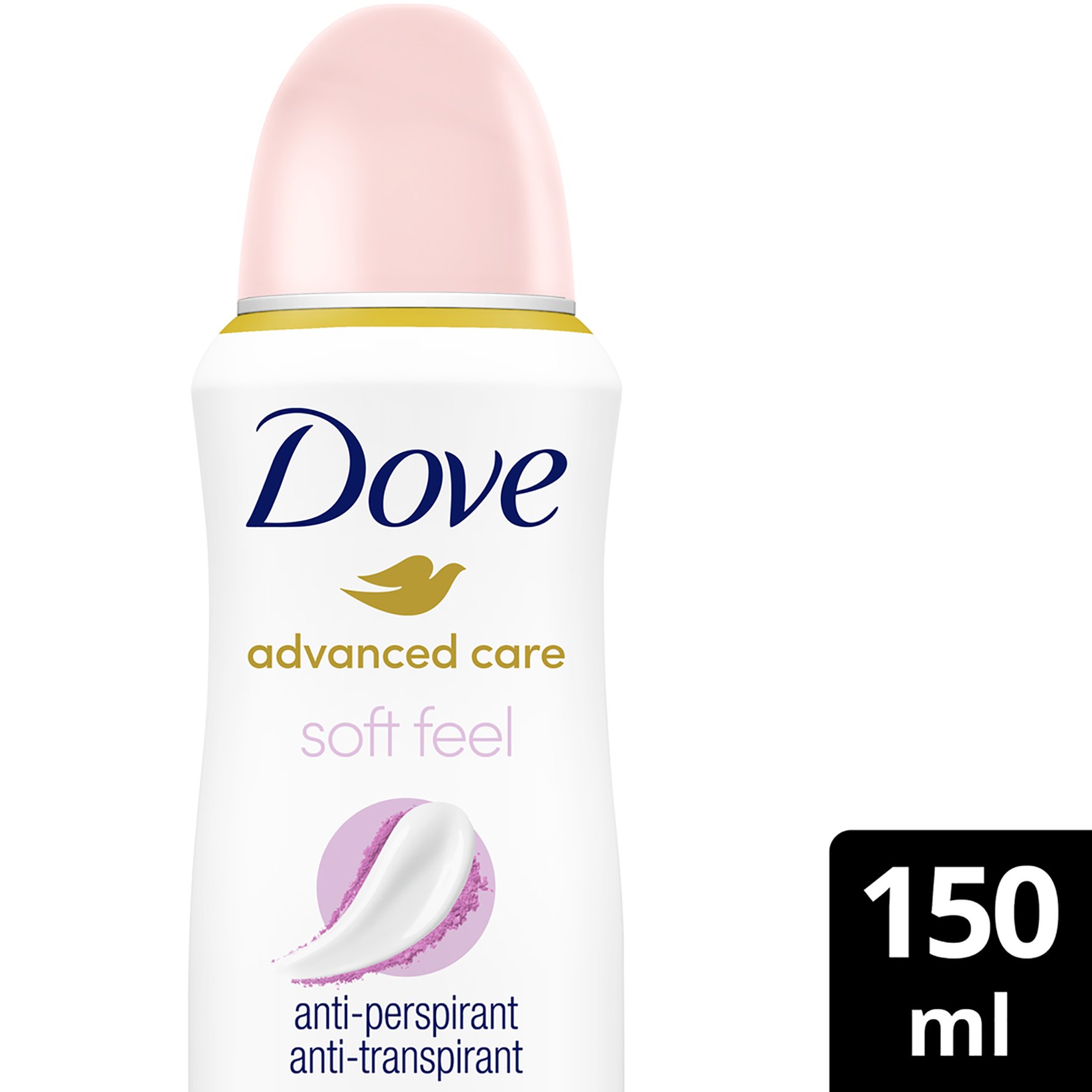 Dove Advanced Care 72h Soft Feel Peony & Amber Scent Αποσμητικό 72ωρης Αντιιδρωτικής Προστασίας με Άρωμα Παιώνιας & Κεχριμπαριού για Λεία Αίσθηση 150ml