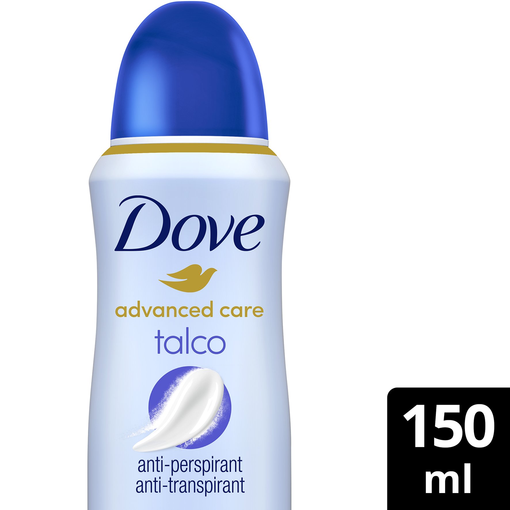 Dove Advanced Care 72h Talco Αποσμητικό 72ωρης Αντιιδρωτικής Προστασίας με Άρωμα Πούδρας για Φρεσκάδα & Χαλάρωση 150ml