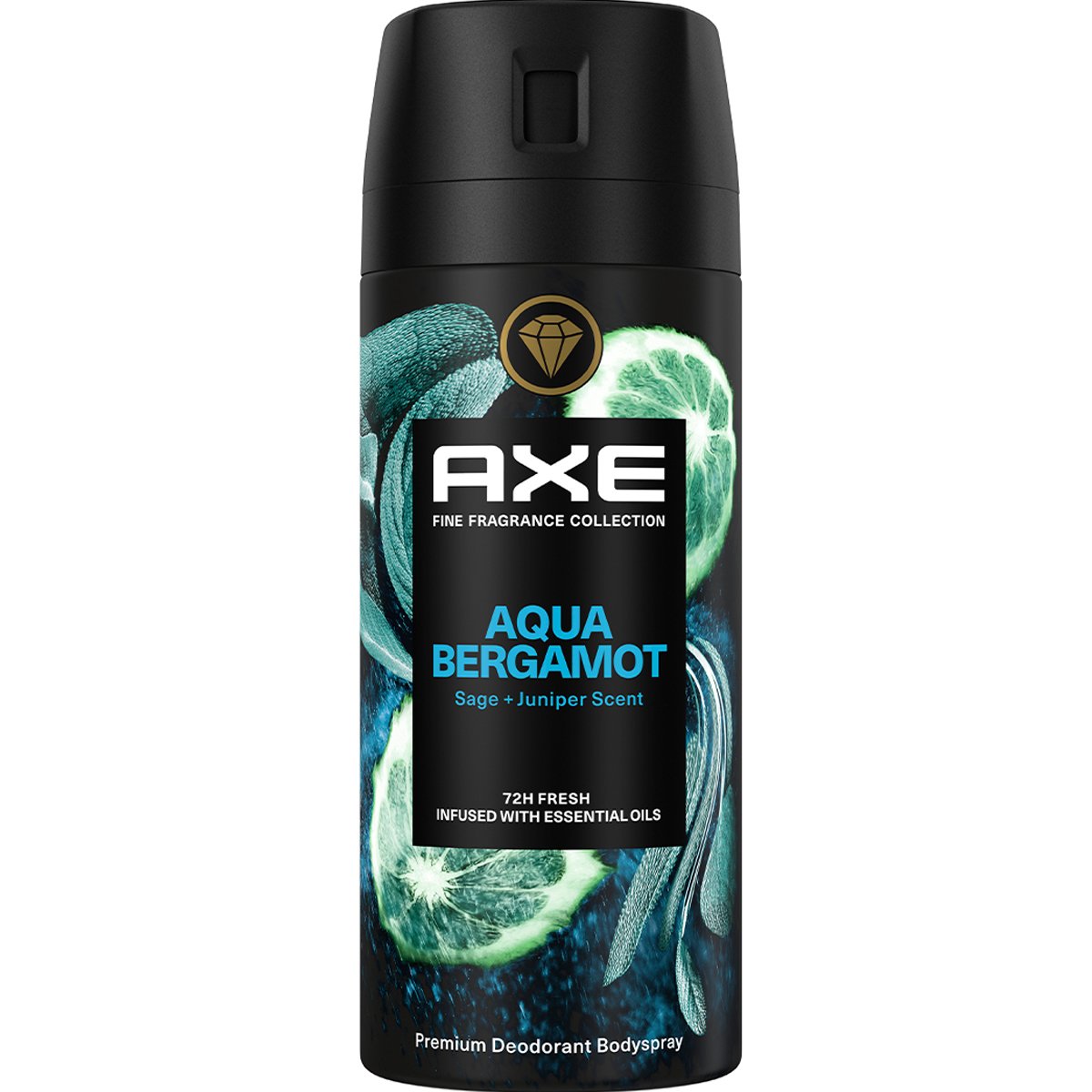 Axe Aqua Bergamot 72h Anti-Perspirant Spray Ανδρικό Αποσμητικό Spray για 72ωρη Προστασία με Αιθέρια Έλαια & Άρωμα Περγαμόντο, Φασκόμηλο & Πεύκο 150ml