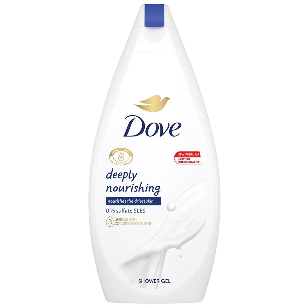 Dove Deeply Nourishing Shower Gel Ενυδατικό Αφρόλουτρο Εντατικής Θρέψης με Φρέσκο Άρωμα 450ml