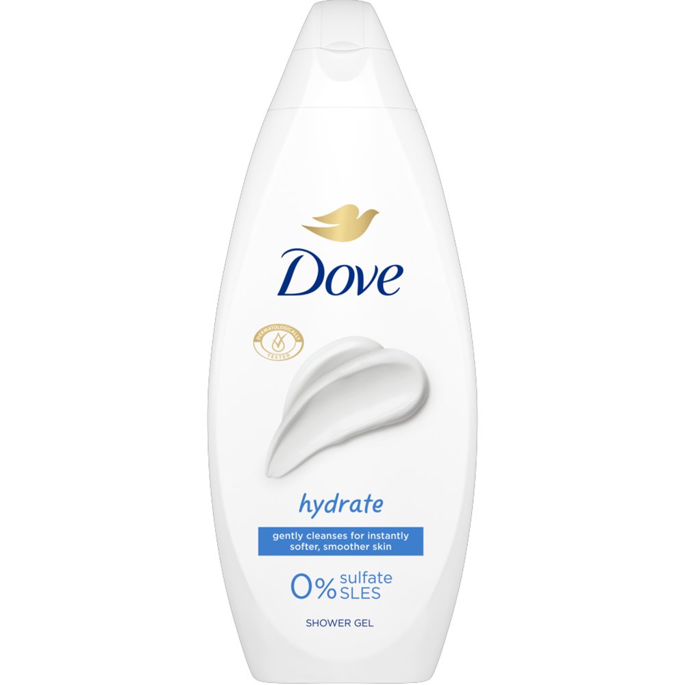 Dove Hydrate Shower Gel Ενυδατικό & Ήπιο Αφρόλουτρο για Λεία Επιδερμίδα με Απαλό Άρωμα 250ml