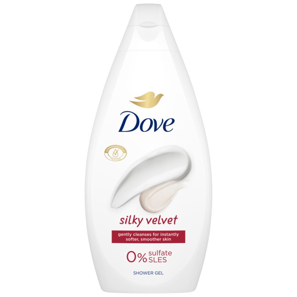 Dove Silky Velvet Shower Gel Ενυδατικό & Θρεπτικό Αφρόλουτρο για Λεία Επιδερμίδα με Μεταξένιο Άρωμα 450ml