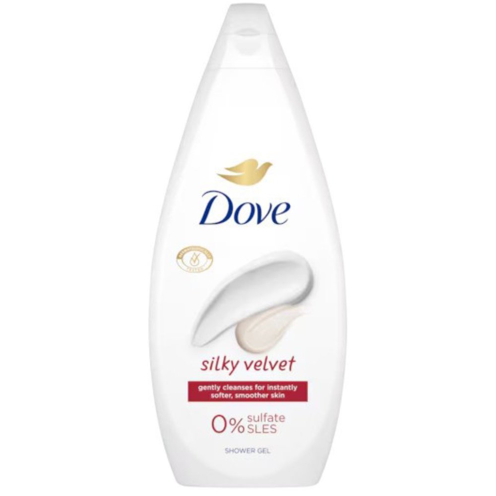 Dove Silky Velvet Shower Gel Ενυδατικό & Θρεπτικό Αφρόλουτρο για Λεία Επιδερμίδα με Μεταξένιο Άρωμα 720ml