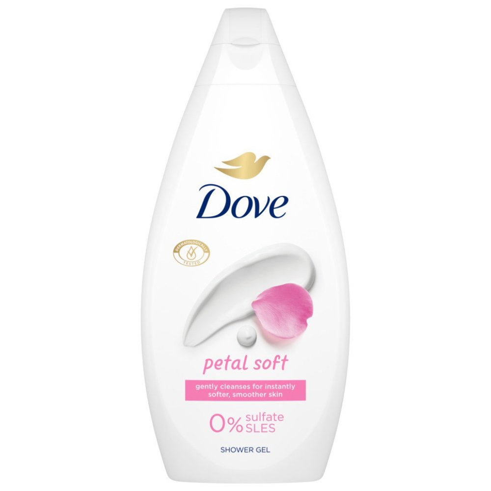 Dove Petal Soft Shower Gel Ενυδατικό & Ήπιο Αφρόλουτρο για Απαλή Επιδερμίδα με Άρωμα Λουλουδιών 450ml
