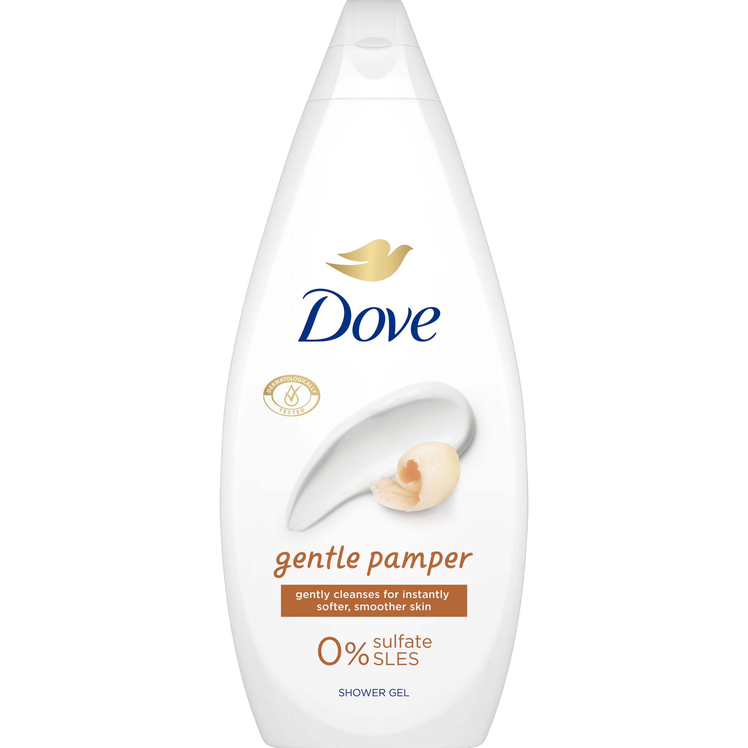 Dove Gentle Pamper Shower Gel Ήπιο & Θρεπτικό Αφρόλουτρο που Αφήνει την Επιδερμίδα Λεία & Απαλή 720ml