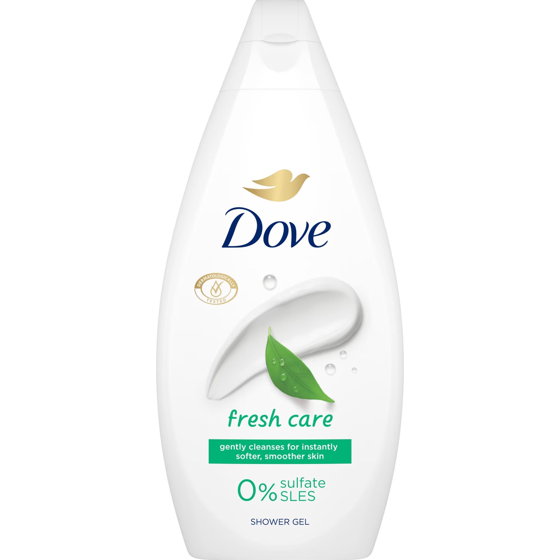 Dove Dove Fresh Care Shower Gel Θρεπτικό Αφρόλουτρο με Ήπιους Καθαριστικούς Παράγοντες που Αφήνει την Επιδερμίδα Λεία & Απαλή 450ml