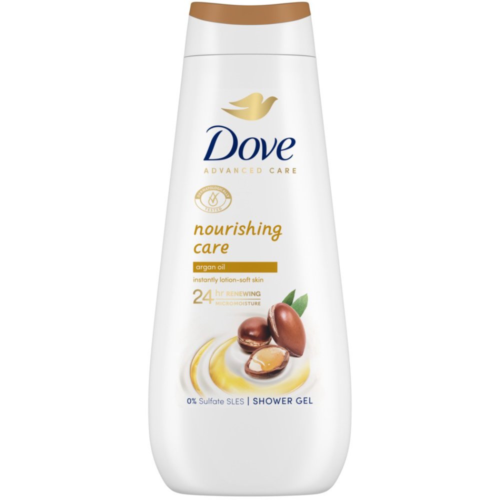 Dove Advanced Nourishing Care Shower Gel Ενυδατικό Αφρόλουτρο με Έλαιο Αργκάν για Θρέψη της Ξηρής Επιδερμίδας 400ml