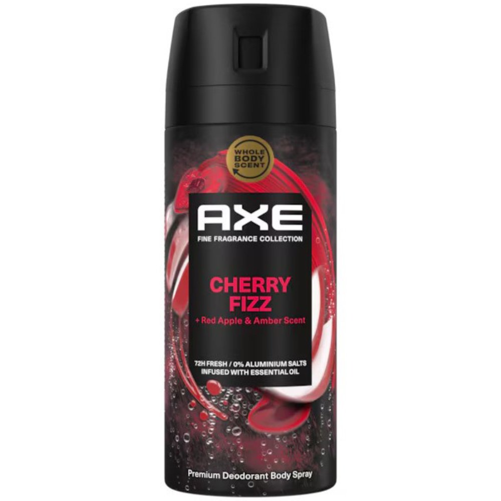 Axe Axe Cherry Fizz 72h Fresh Premium Deodorant Body Spray Αποσμητικό Spray με Άρωμα Κεράσι 150ml