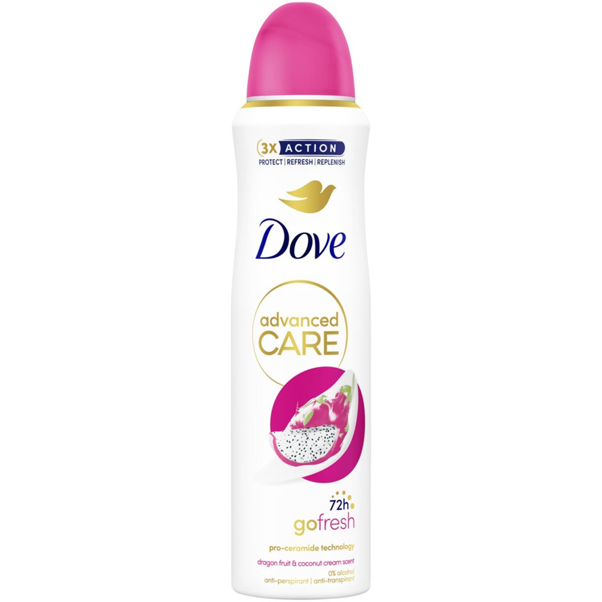 Dove Advanced Care 72h Deodorant Spray with Dragon Fruit Αποσμητικό Σπρέι Μεγάλης Διάρκειας με Dragon Fruit 150ml