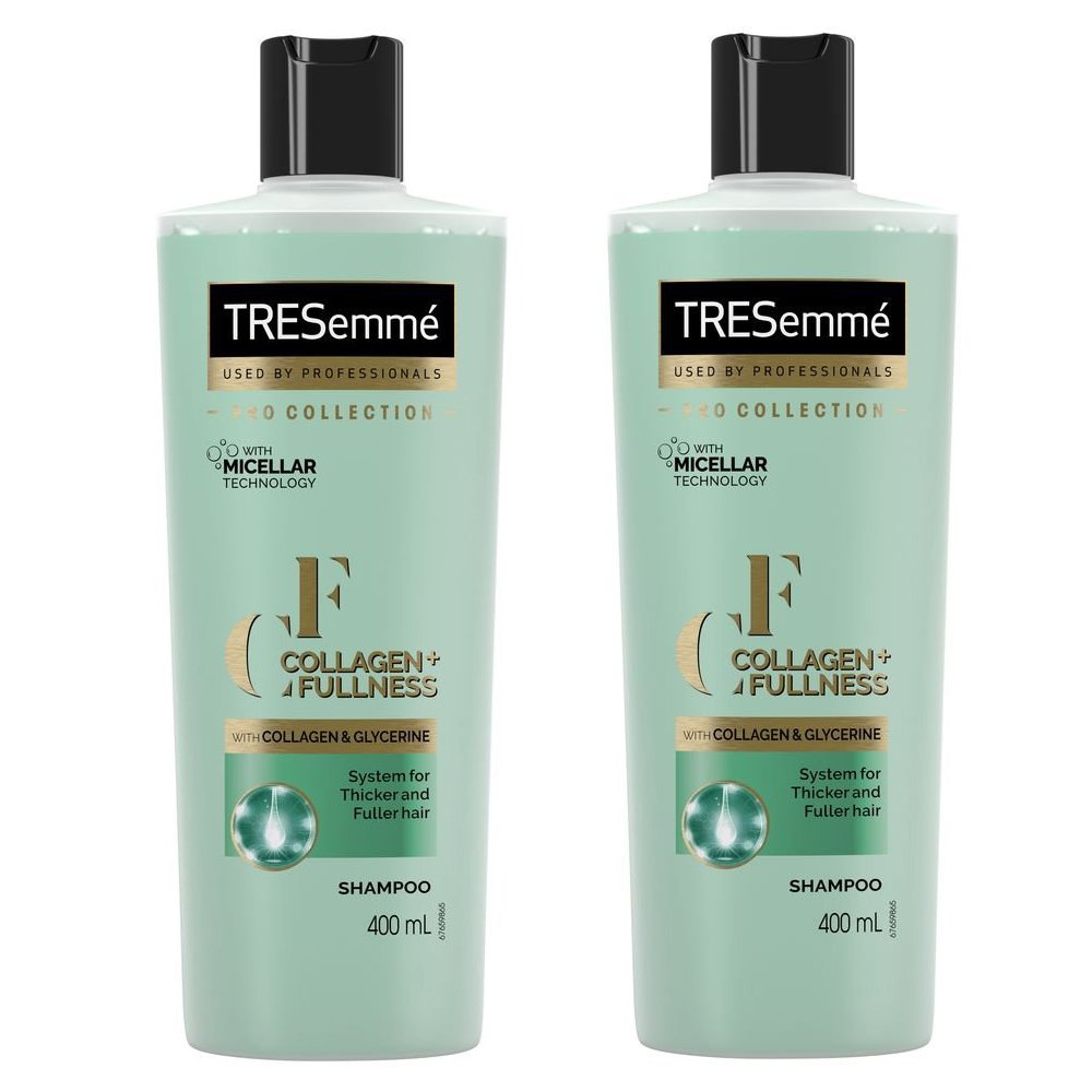TRESemme Πακέτο Προσφοράς Collagen & Fullness Shampoo με Κολλαγόνο για Περισσότερο Όγκο στα Λεπτά Μαλλιά 2x400ml 1+1 Δώρο