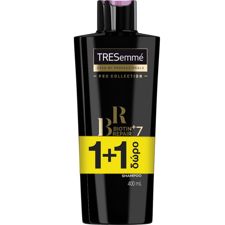 TRESemme Πακέτο Προσφοράς Biotin+Repair 7 Shampoo Προστατευτικό Σαμπουάν Κατά της Θερμότητας για Ταλαιπωρημένα Μαλλιά 2x400ml