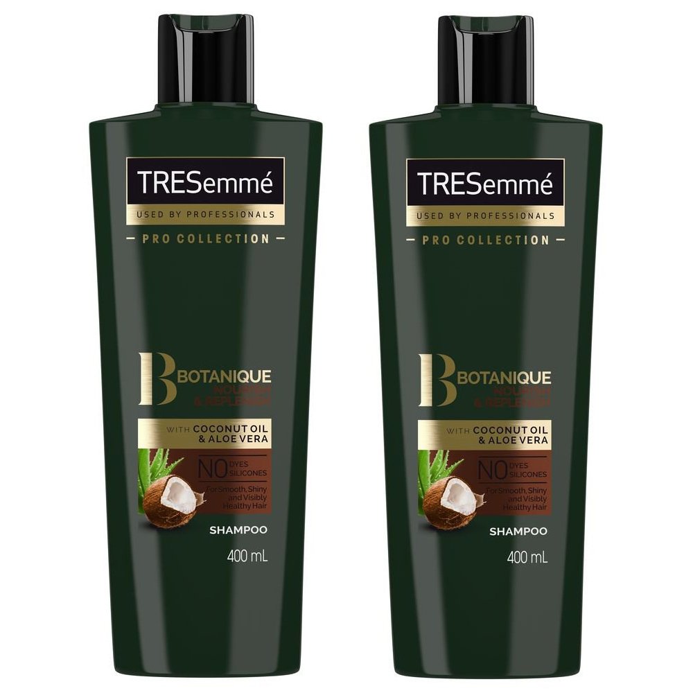 TRESemme Πακέτο Προσφοράς Botanique Nourish & Replenish Shampoo με Έλαιο Καρύδας & Aloe Vera για Ξηρά Μαλλιά 2x400ml 1+1 Δώρο
