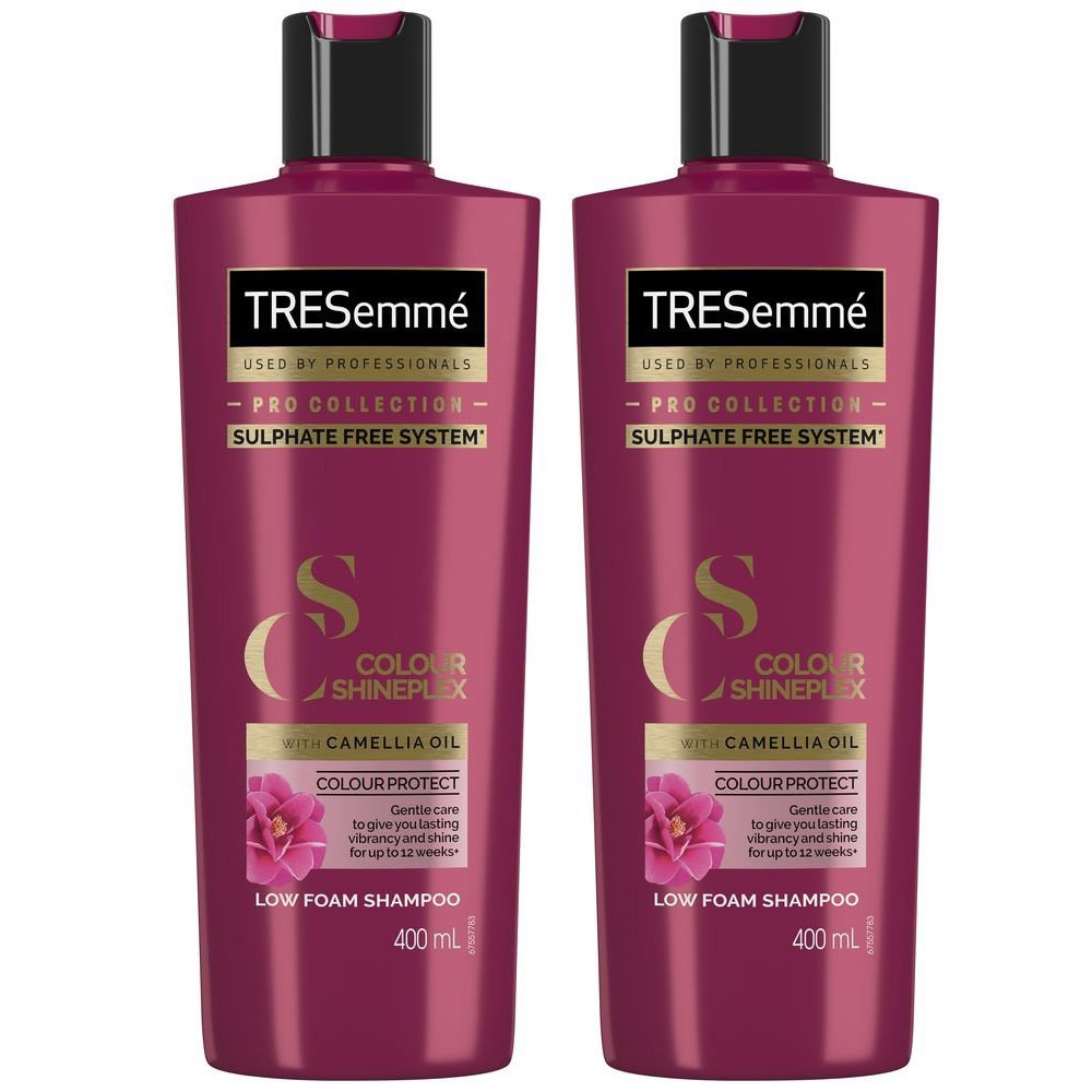 TRESemme Πακέτο Προσφοράς Colour Shineplex Shampoo with Camellia Oil Σαμπουάν Προστασίας για Βαμμένα Μαλλιά 2x400ml 1+1 Δώρο