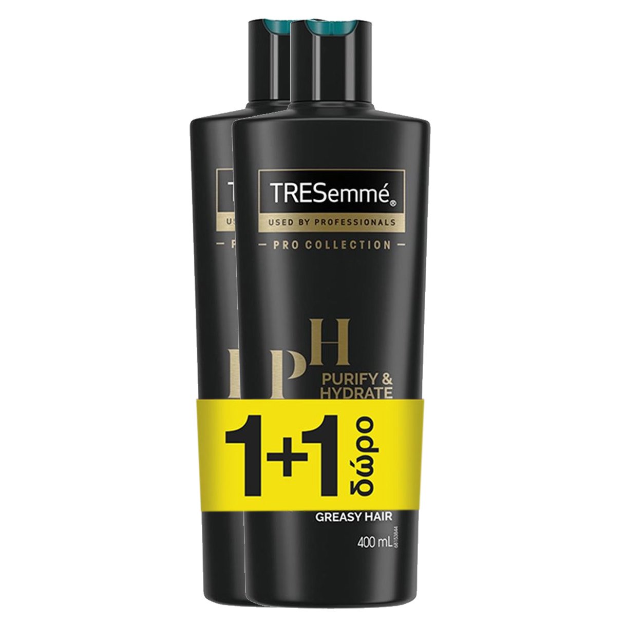 TRESemme Promo Purify & Hydrate Shampoo for Greasy Hair Σαμπουάν για Λιπαρά Μαλλιά & Καθαρισμό της Τρίχας σε Βάθος 2x400ml